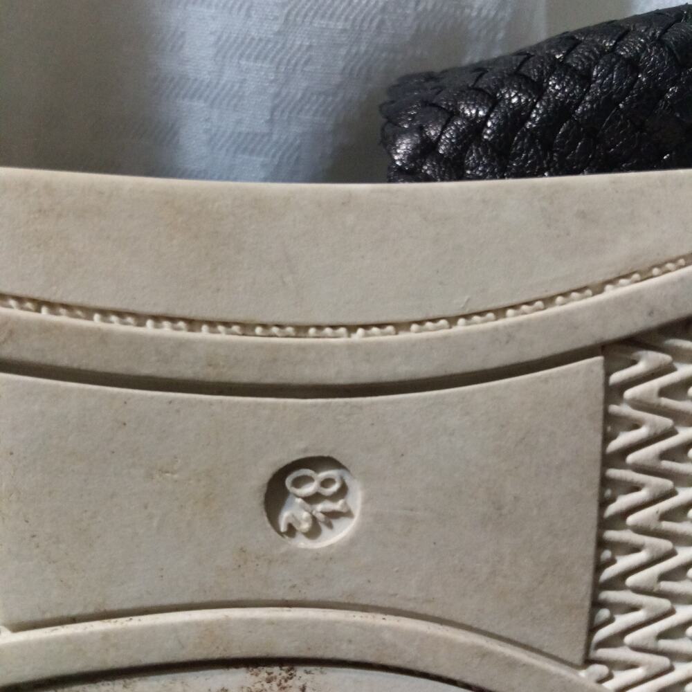 Eileen Fisher Sport Woven Womens Sandals Sz 8.5 Black Cross Leather Zip Platform - Picture 7 of 7